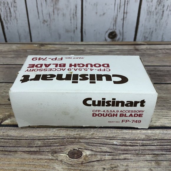 VINTAGE NEW Cuisinart Dough Blade FP-749 Original Box Accessory Attachment - Picture 3 of 10